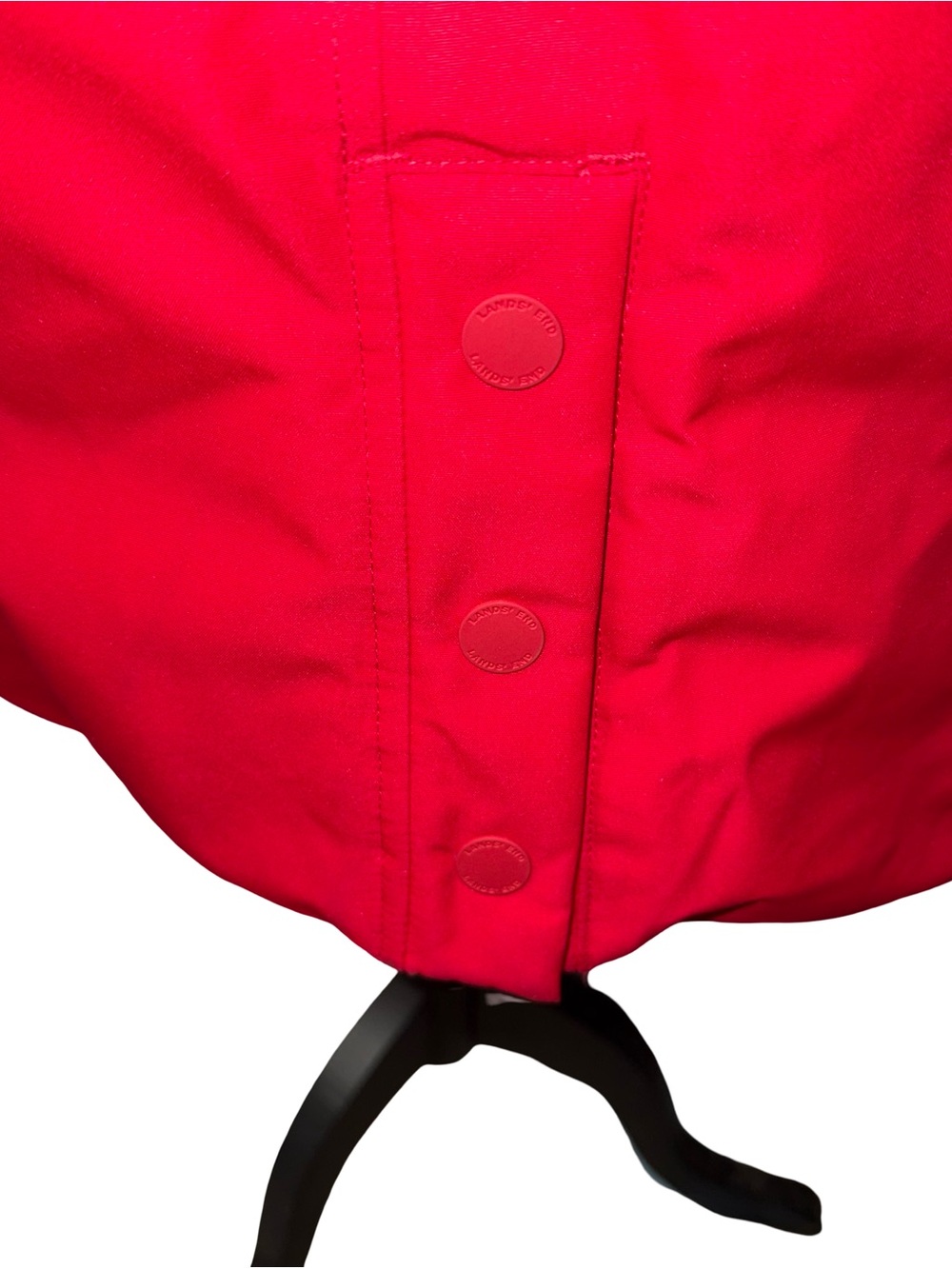 Lands' End Womens Expedition Down Parka Rich Red Tall Large Duck Down Feathers - Picture 5 of 16